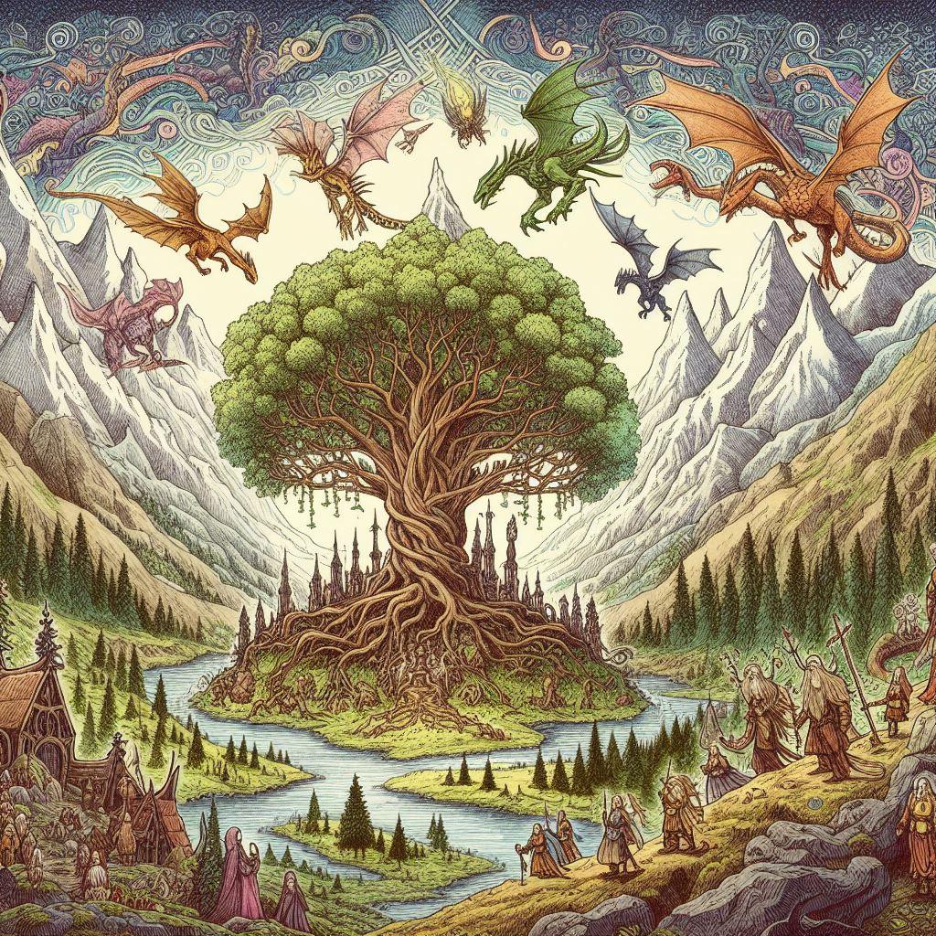 Découvrez l'incroyable histoire de l'Arbre du Monde, Yggdrasil