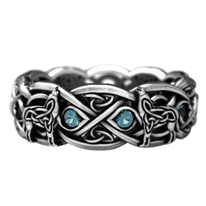 Bague Celtique Loup nordique - Univers Celtique