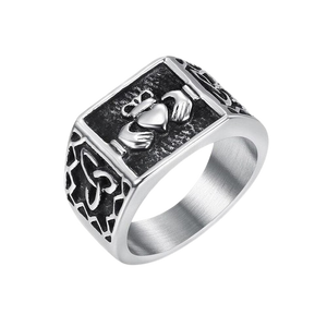 Bague Claddagh et Triskel - Univers Celtique