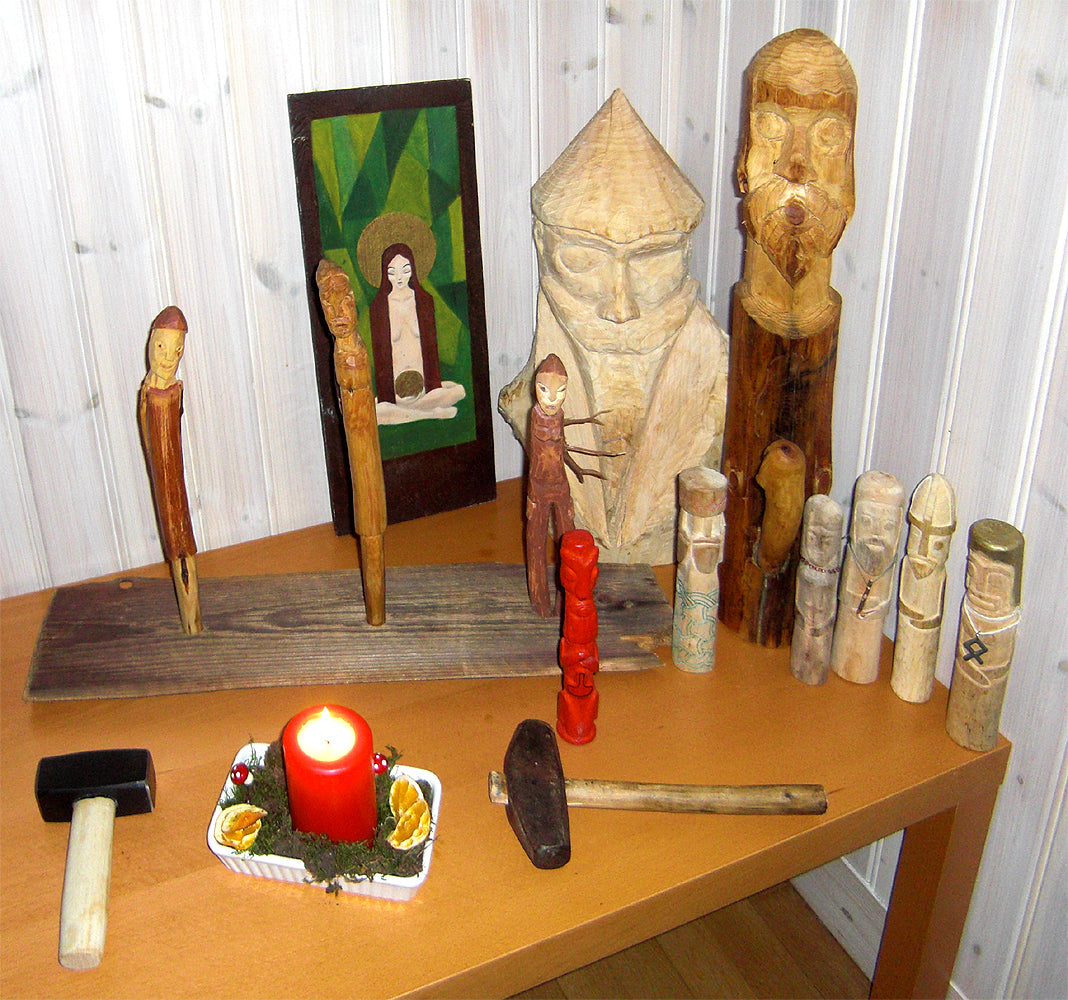Les Nornes tissant le destin au pied d'Yggdrasil - Art nordique