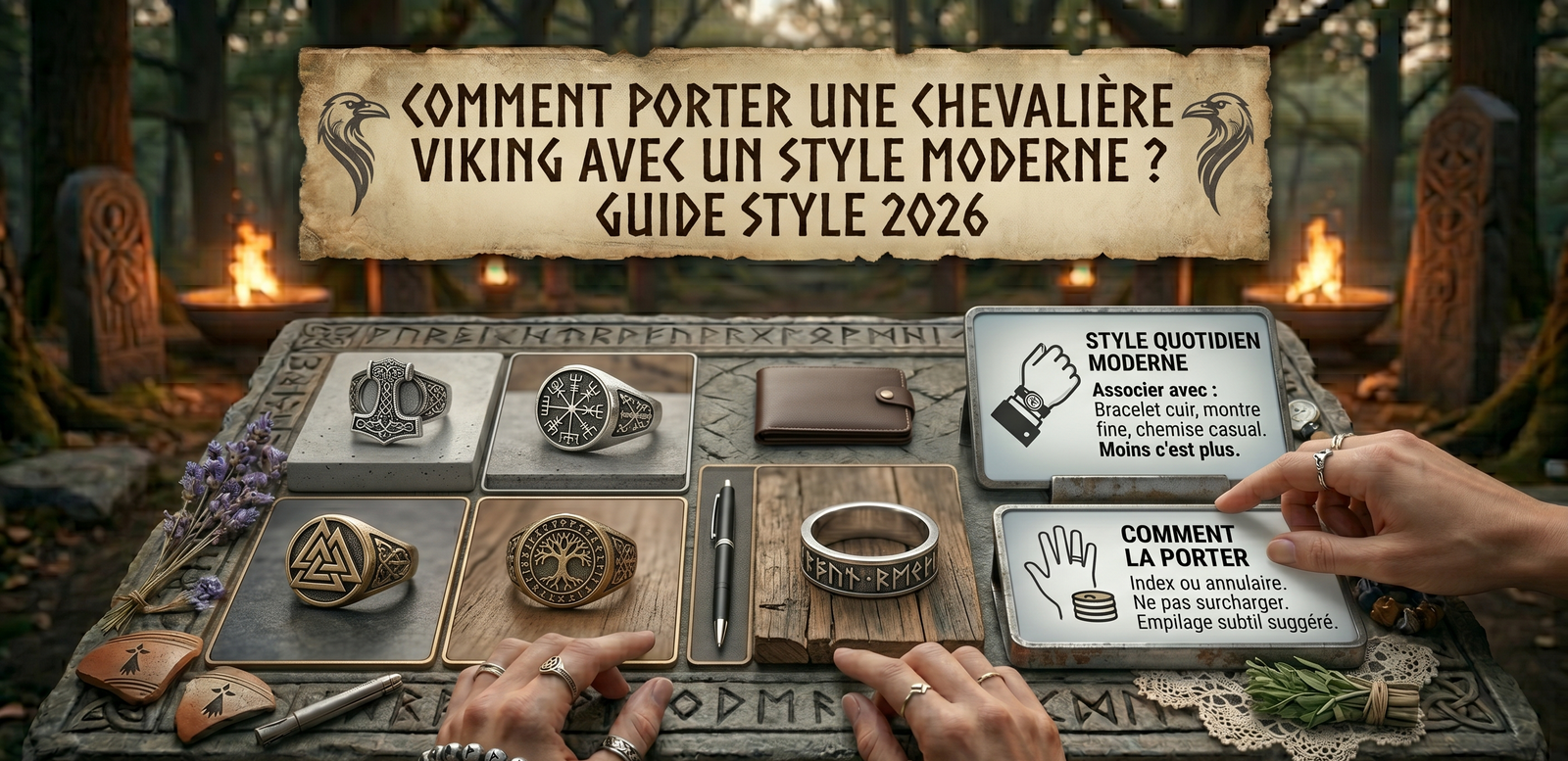 Comment porter une chevalière viking 