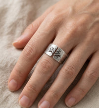 Thumbnail for Bague Arbre De Vie Ajustable portée