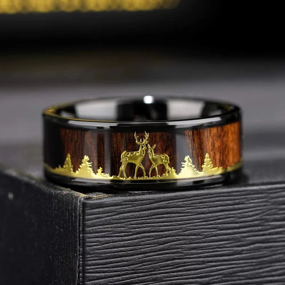 bague cerf femme