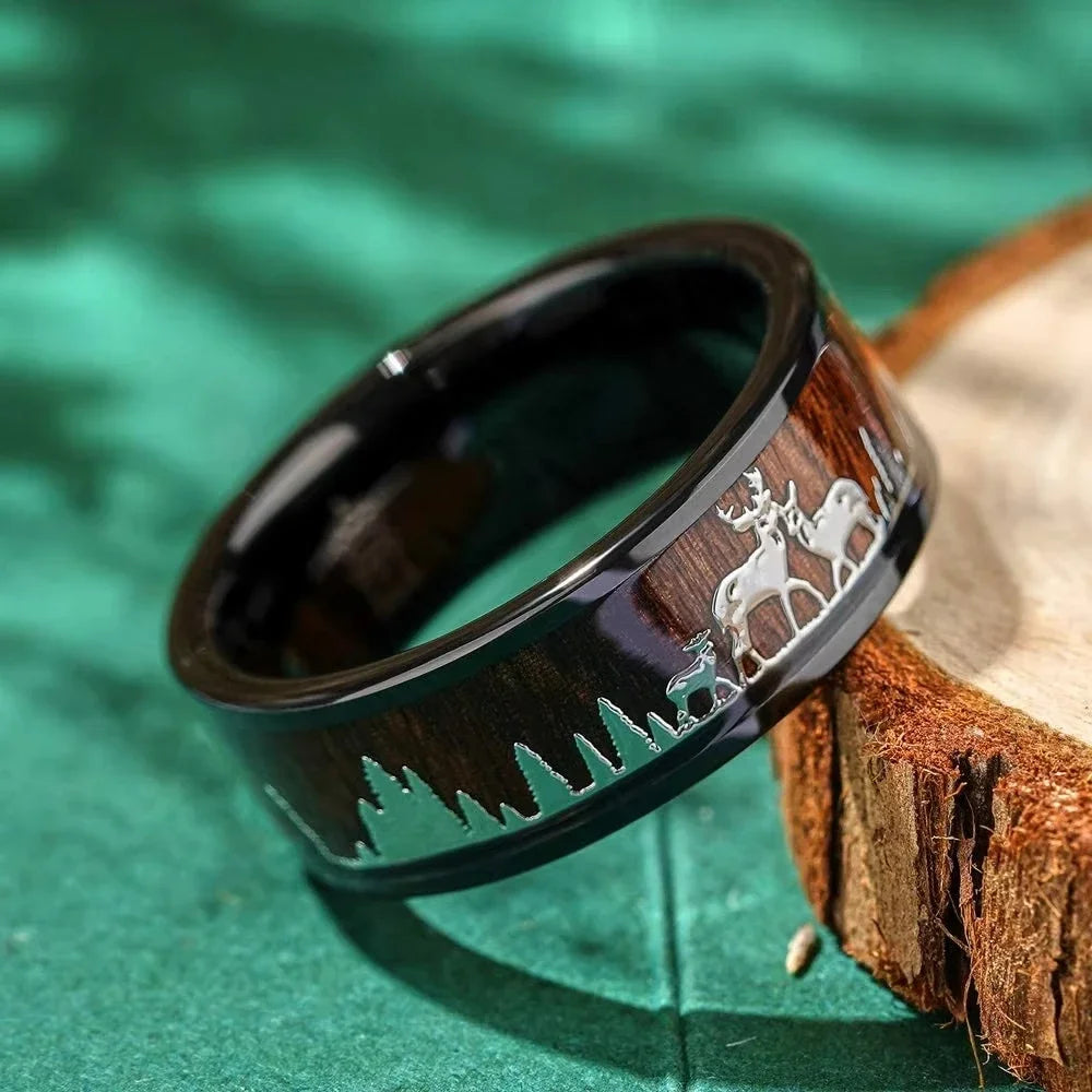 bague tête de cerf 