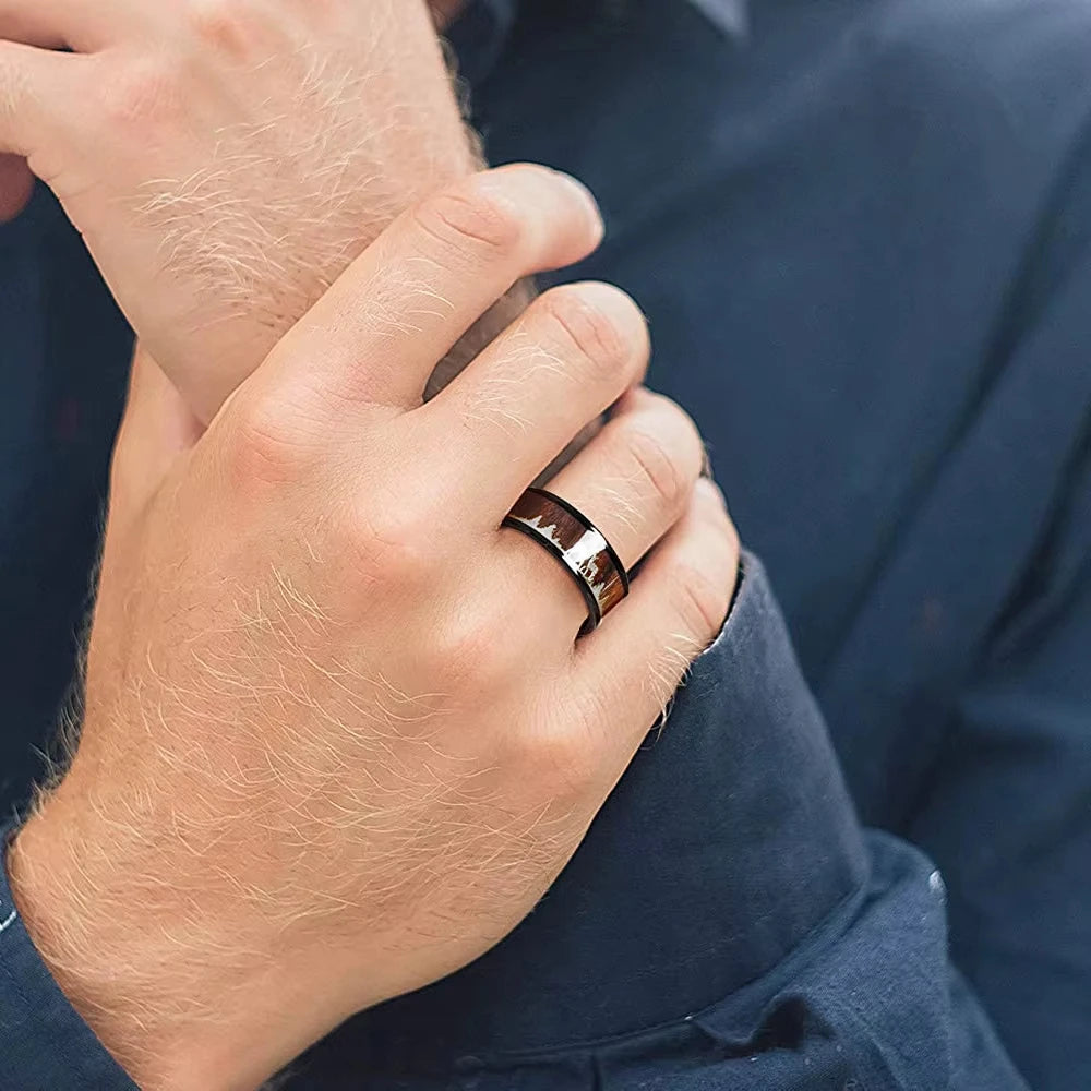 bague cerf portée
