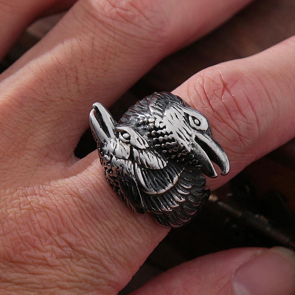 Bague Corbeau Odin - Univers Celtique