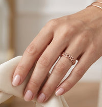 Thumbnail for bague celtique femme portée