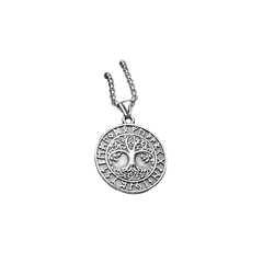 Collier Yggdrasil et Runes Viking - Univers Celtique